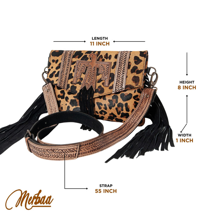 Flying Eagle Jaguar Hand Tooled Bag