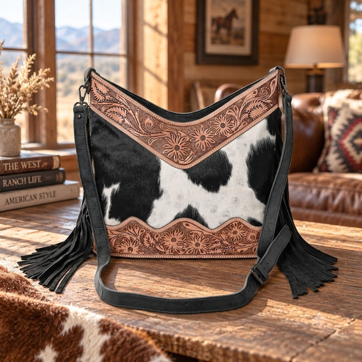 Jenesa Tooled Crossbody Bag