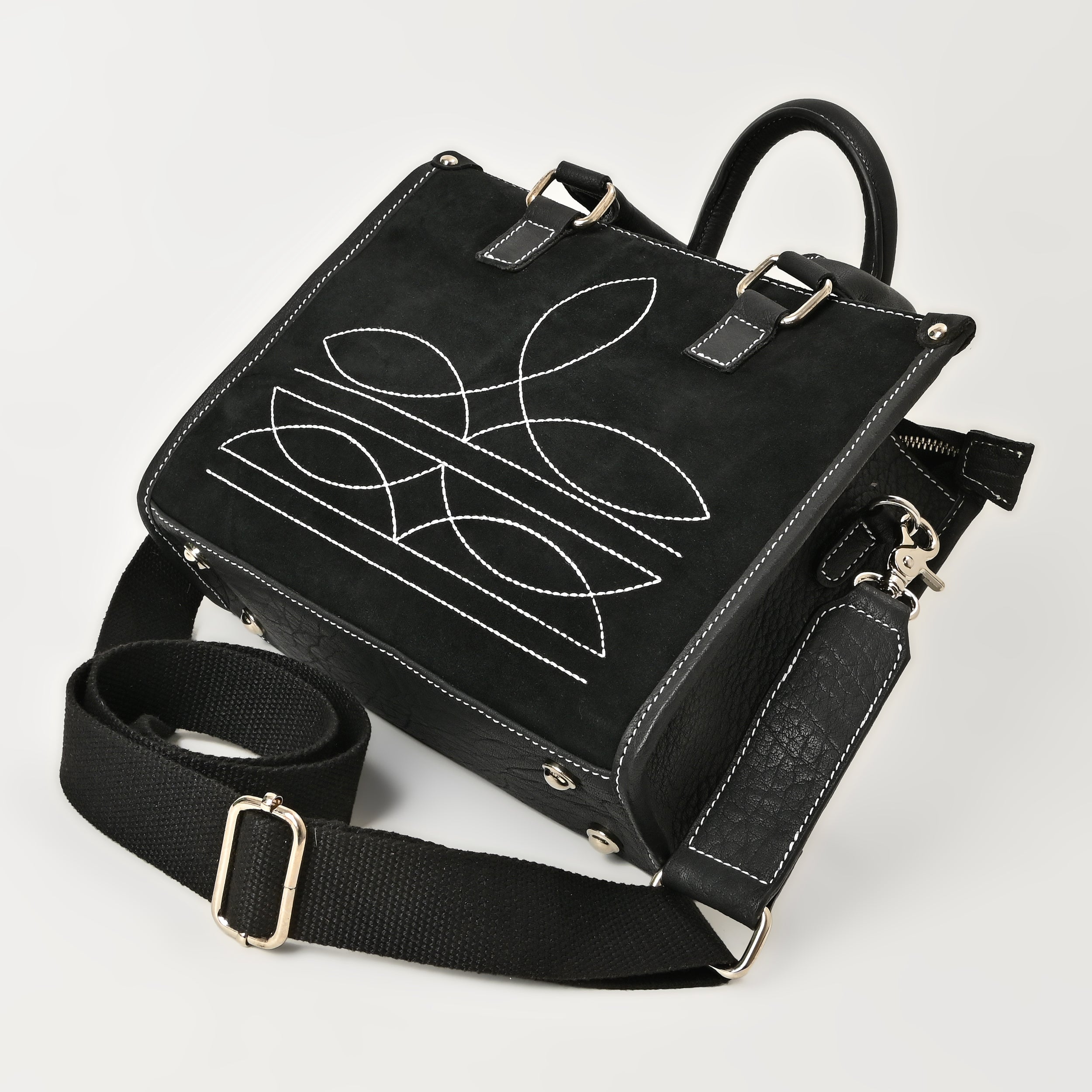 Cowgirl Bloom Tote – Western Floral Leather Tote