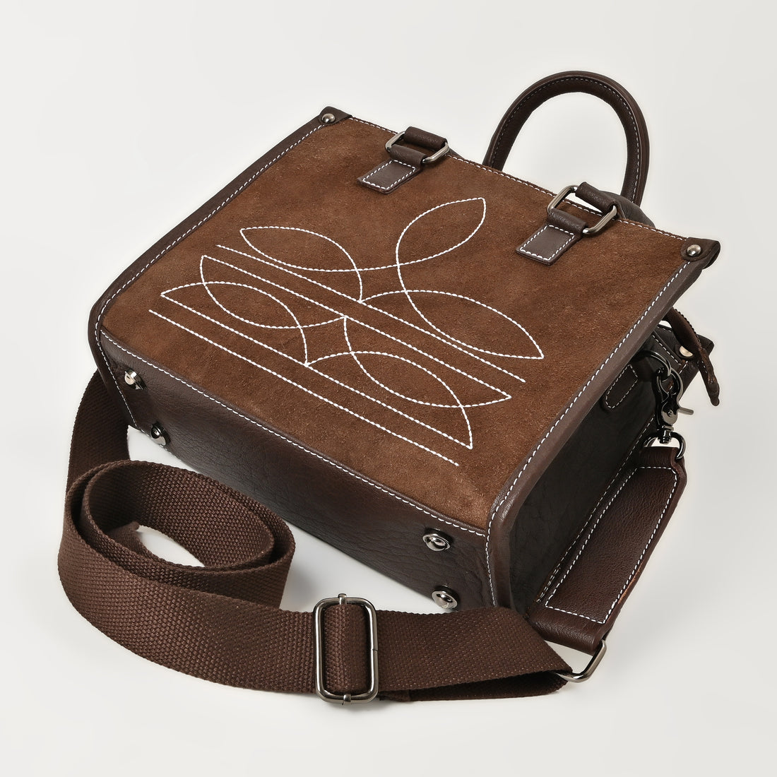 Cowgirl Bloom Tote – Western Floral Leather Tote