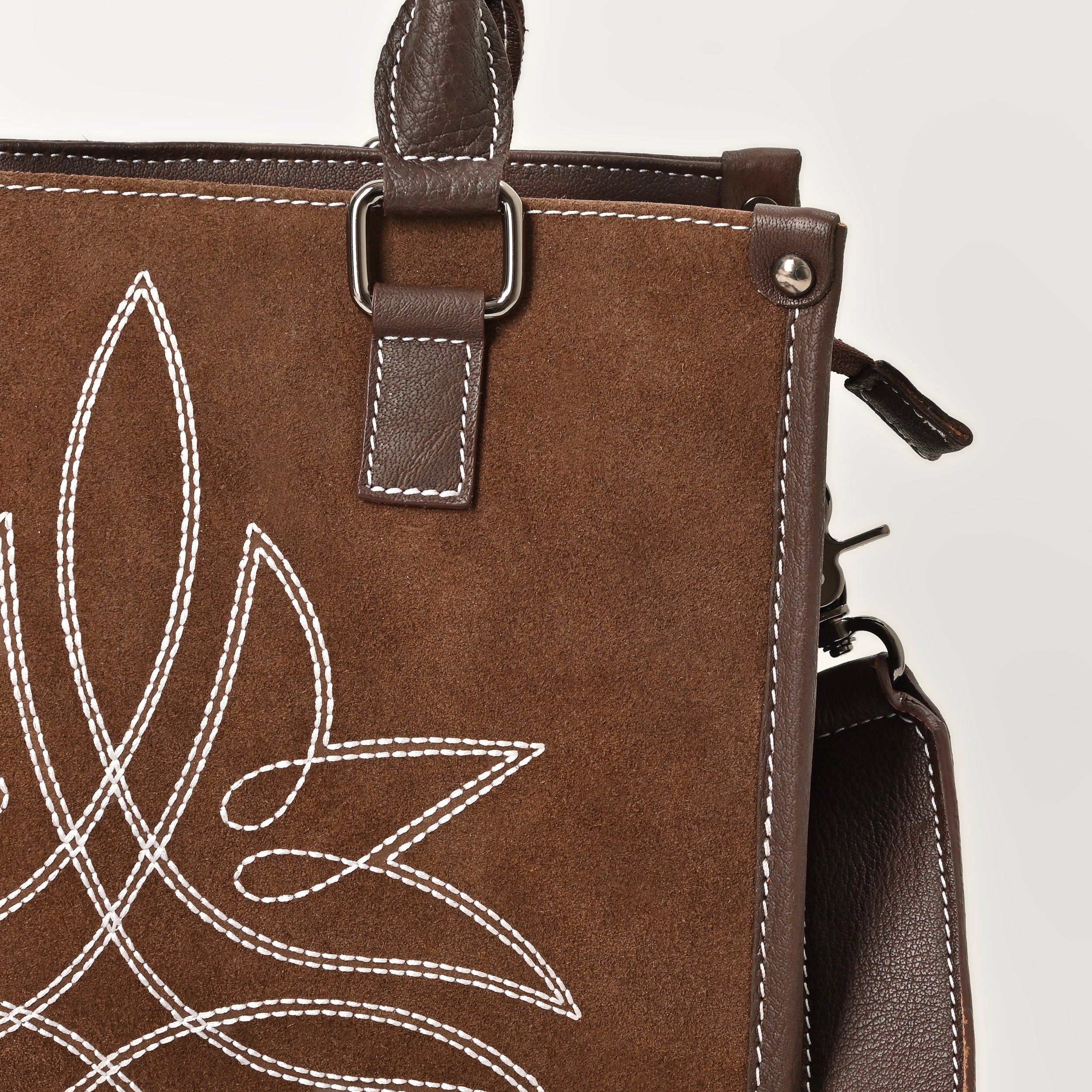 Canyon Bloom Handbag – Western Floral Leather Handbag