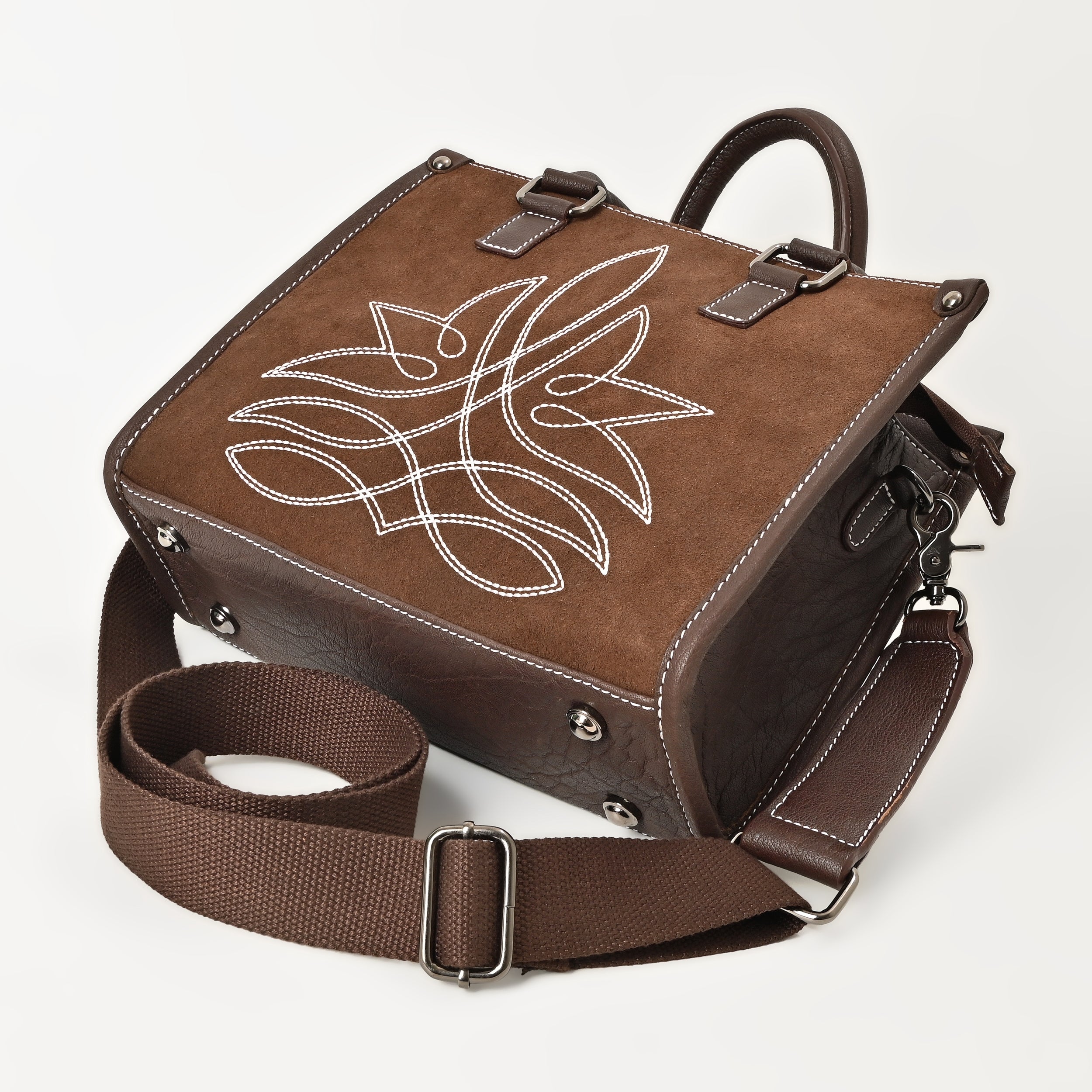 Canyon Bloom Handbag – Western Floral Leather Handbag