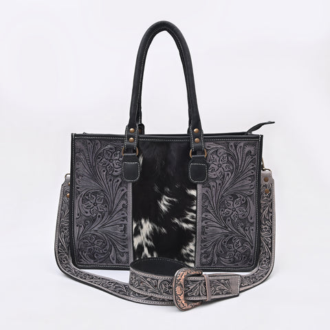 Dark Lagoon Tooled Shoulder Bag