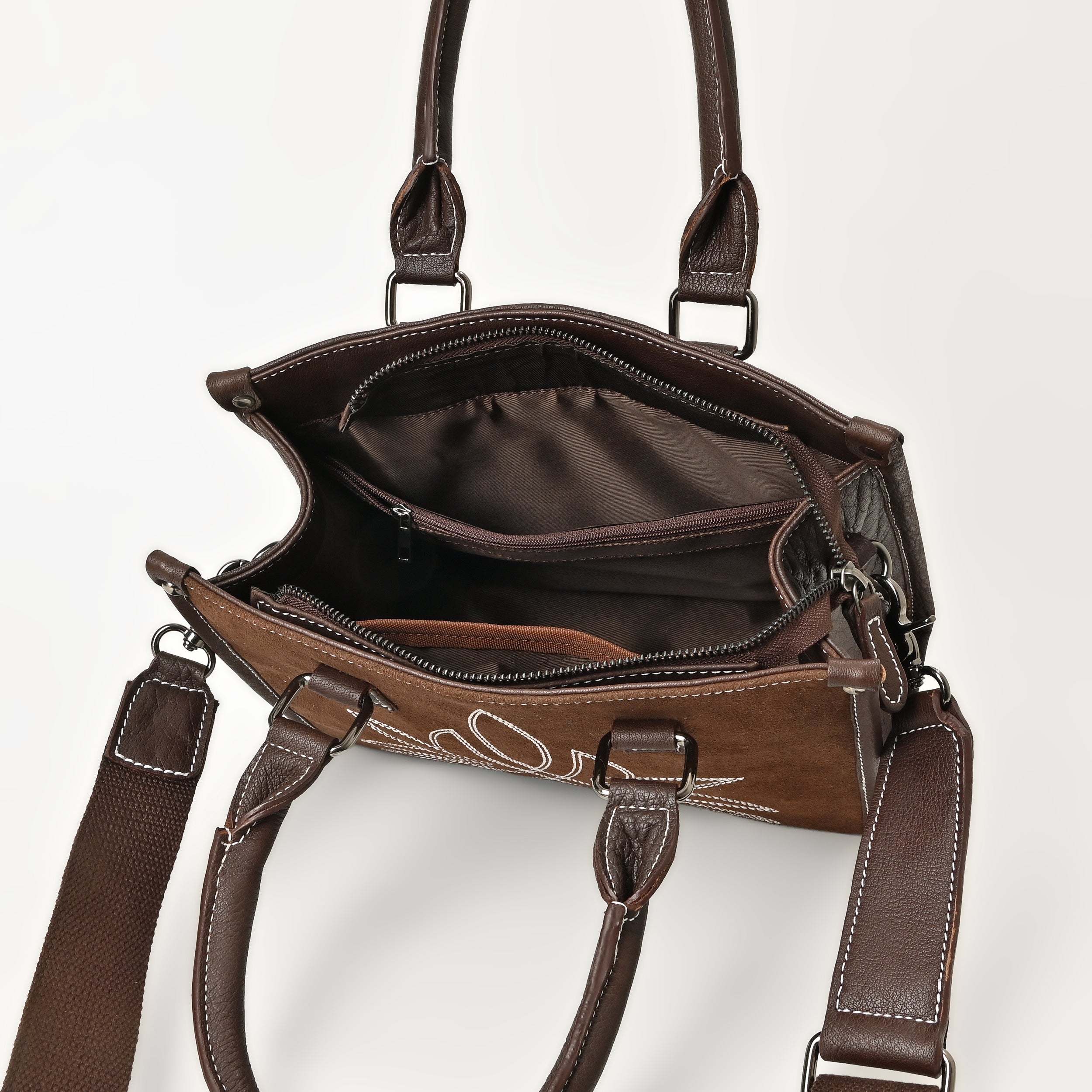 Canyon Bloom Handbag – Western Floral Leather Handbag