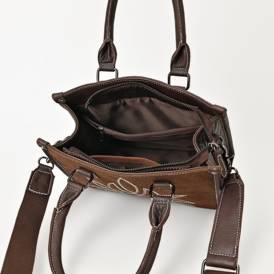 Canyon Bloom Handbag – Western Floral Leather Handbag