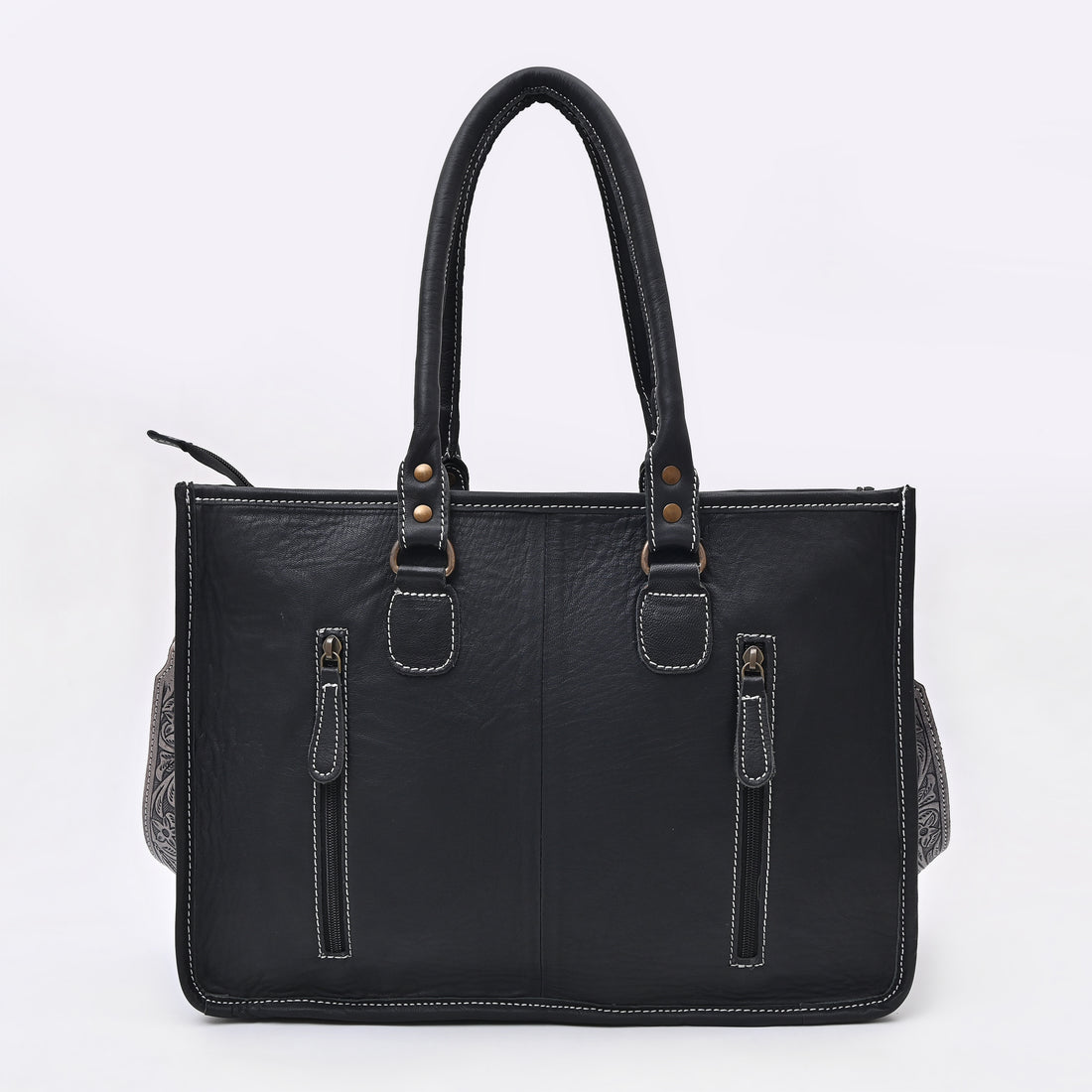 Dark Lagoon Tooled Shoulder Bag