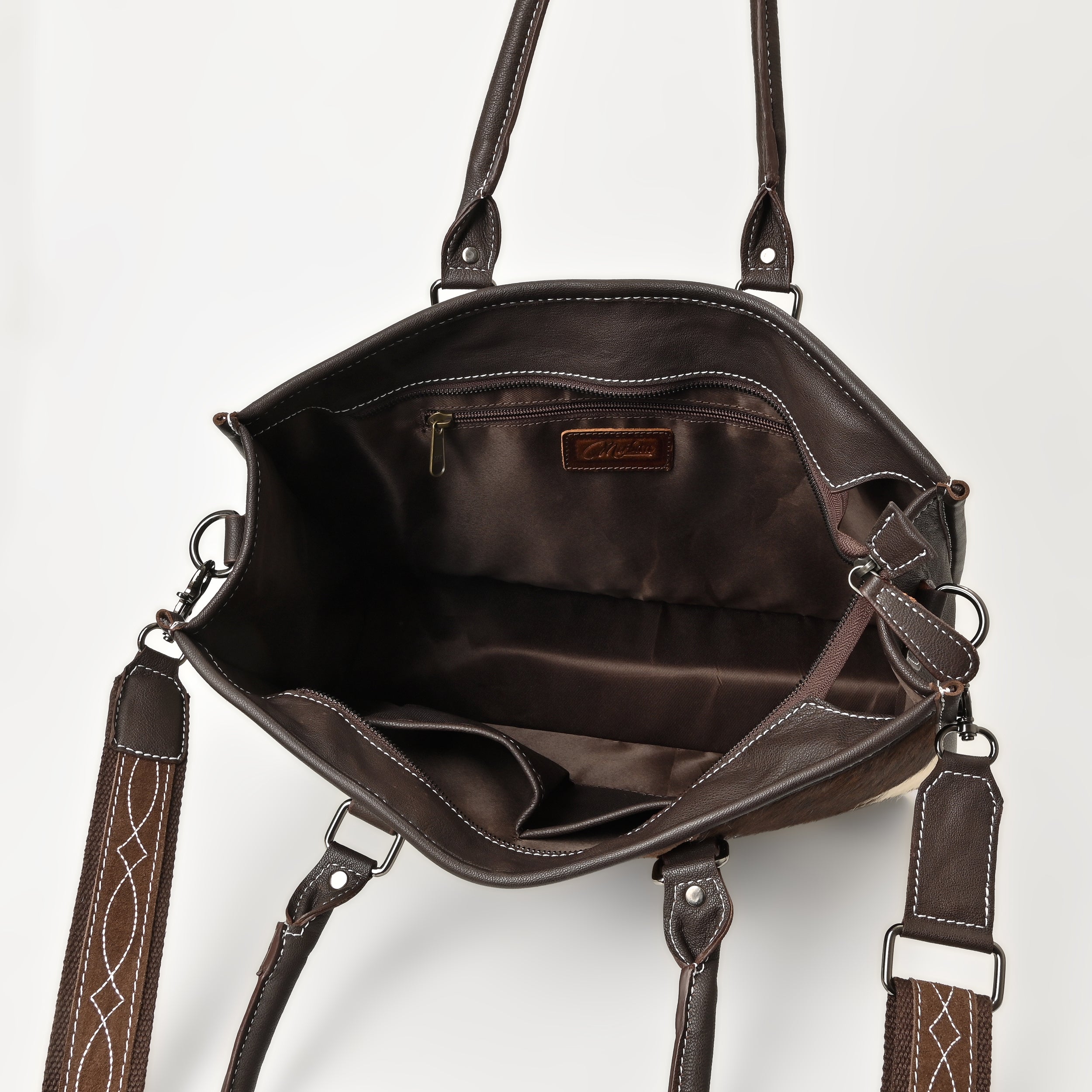 Wildflower Ranch Cowhide Tote – Western Cowhide Leather Tote