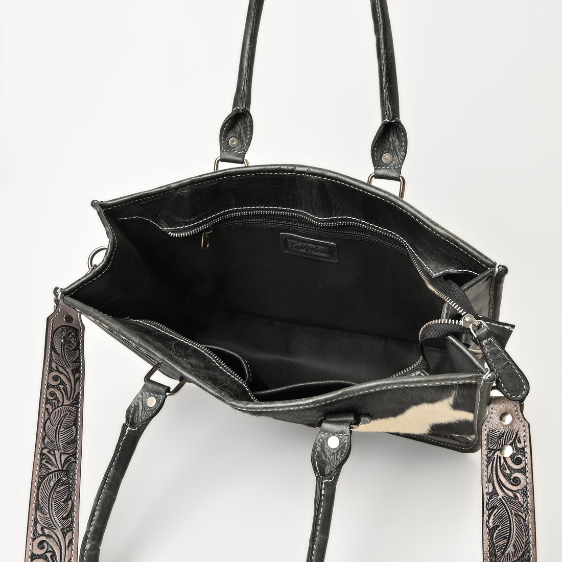 Western Bloom Cowhide Tote Bag – Western Leather Tote