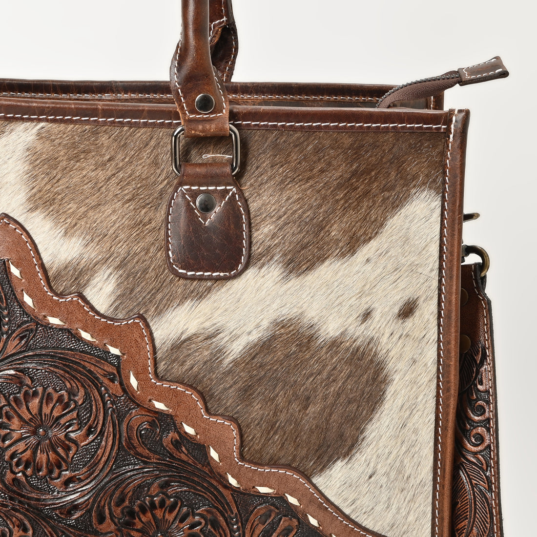 Western Bloom Cowhide Tote Bag – Western Leather Tote