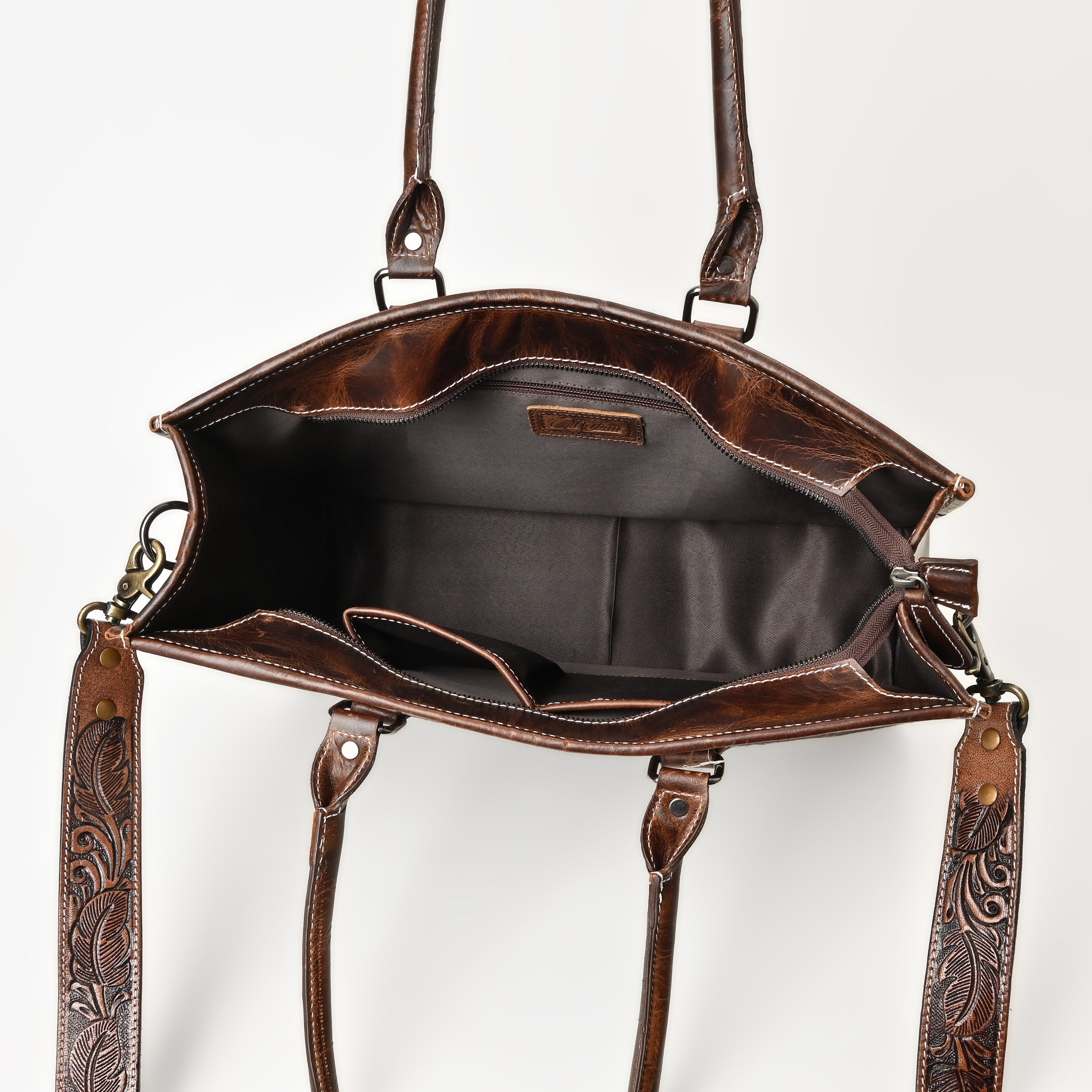 Western Bloom Cowhide Tote Bag – Western Leather Tote