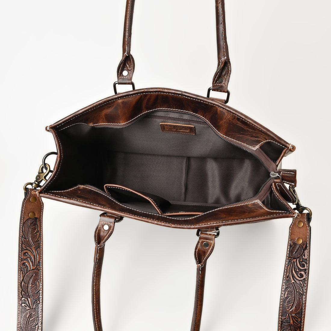 Western Bloom Cowhide Tote Bag – Western Leather Tote
