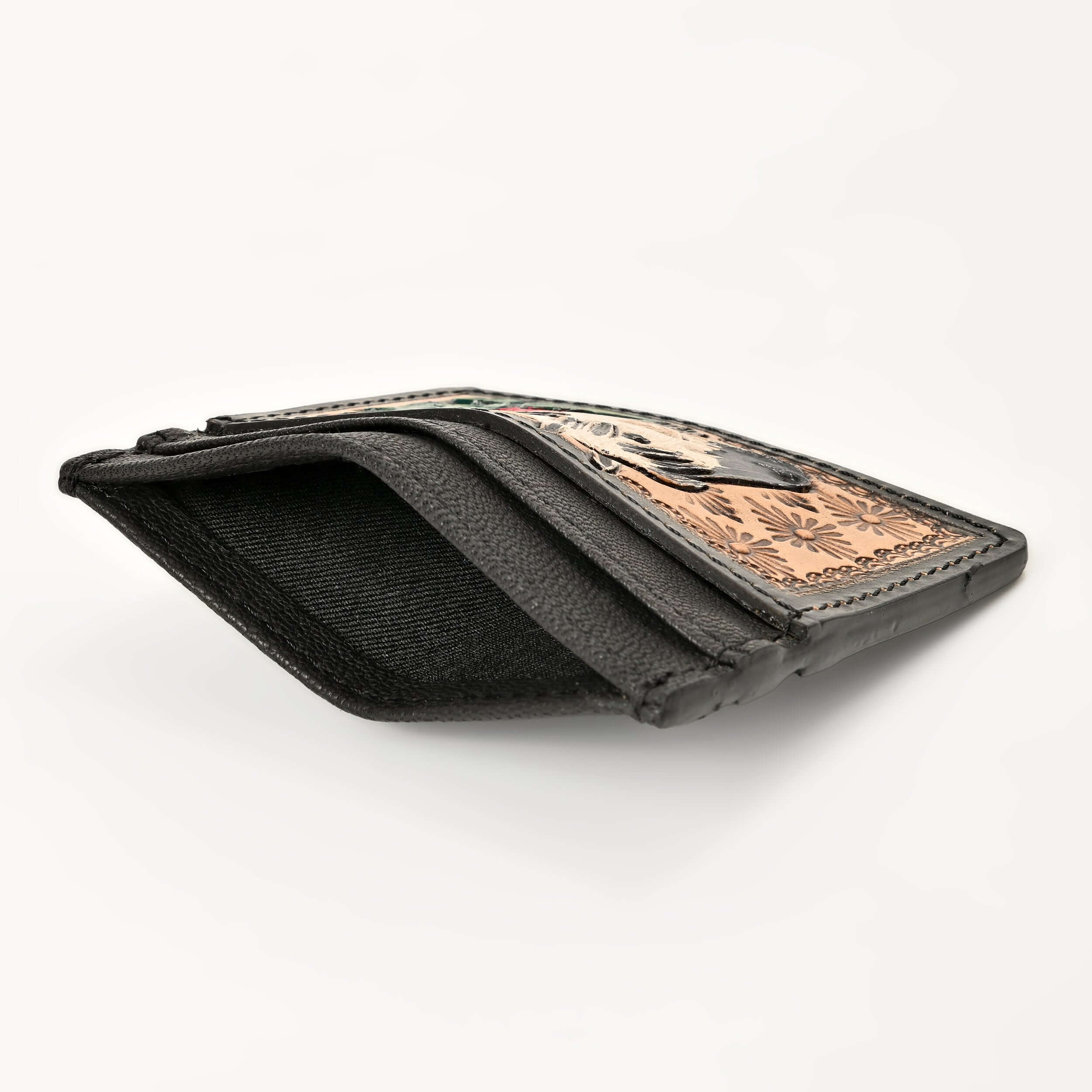 Desert Spirit Horse Card Holder – Handcrafted Leather