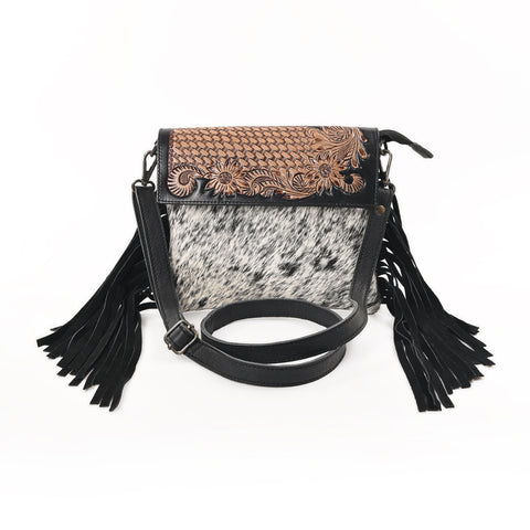 Flower Basket Small Crossbody Bag – Western Cowhide Leather Bag