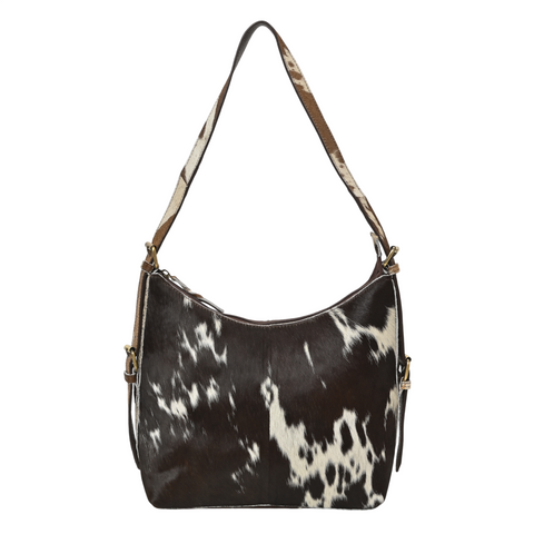 Cowhide Leather Hobo Bag – Hair-On Leather Shoulder Bag for Women