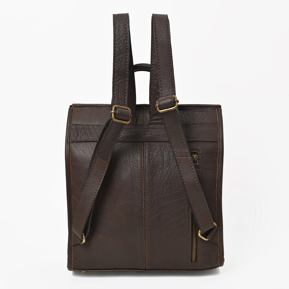 Cowhide Western Bloom Leather Backpack – Floral Tooled Hair-On Leather Bag