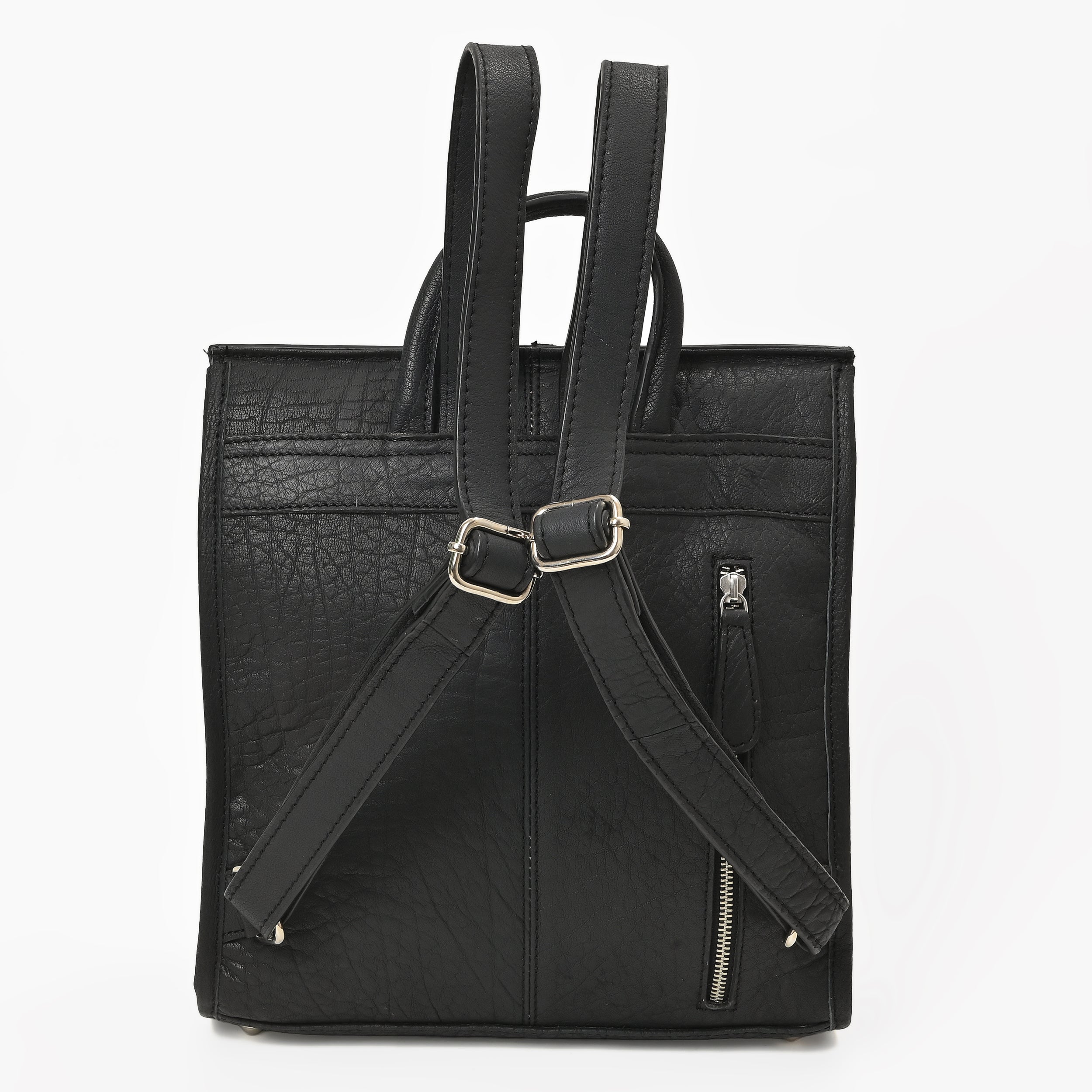 Cowhide Western Bloom Leather Backpack – Floral Tooled Hair-On Leather Bag