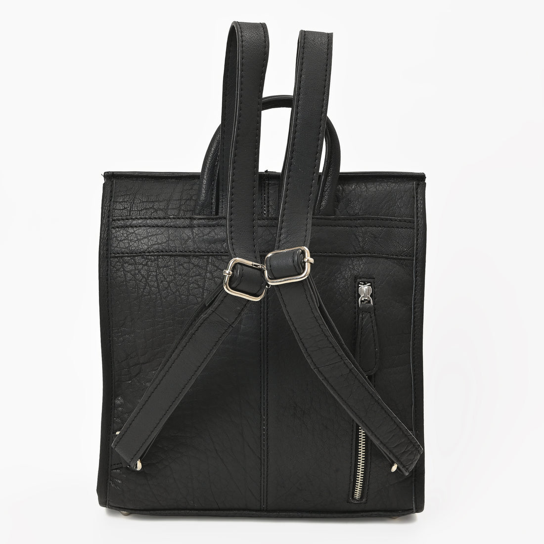 Cowhide Western Bloom Leather Backpack – Floral Tooled Hair-On Leather Bag