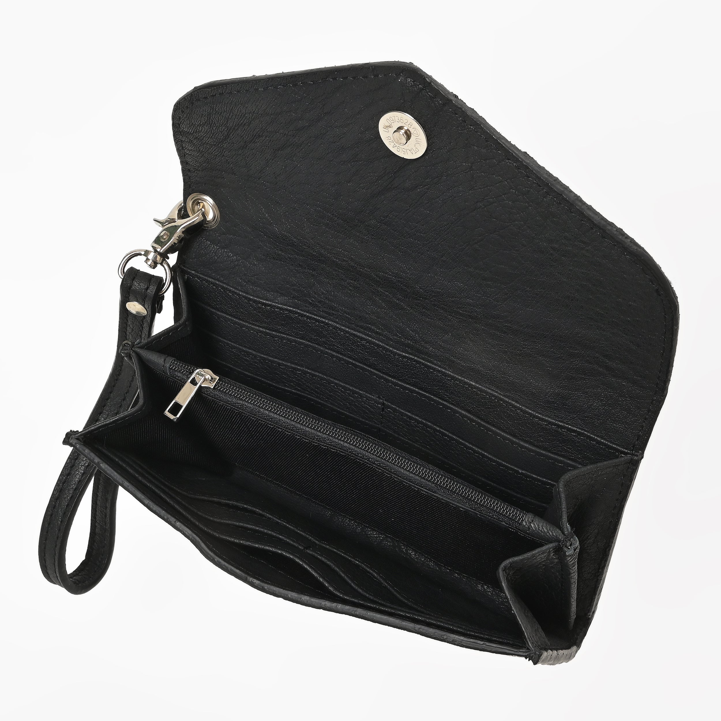 Hair-On Leather Clutch Wallet – Cowhide Wristlet Wallet for Women