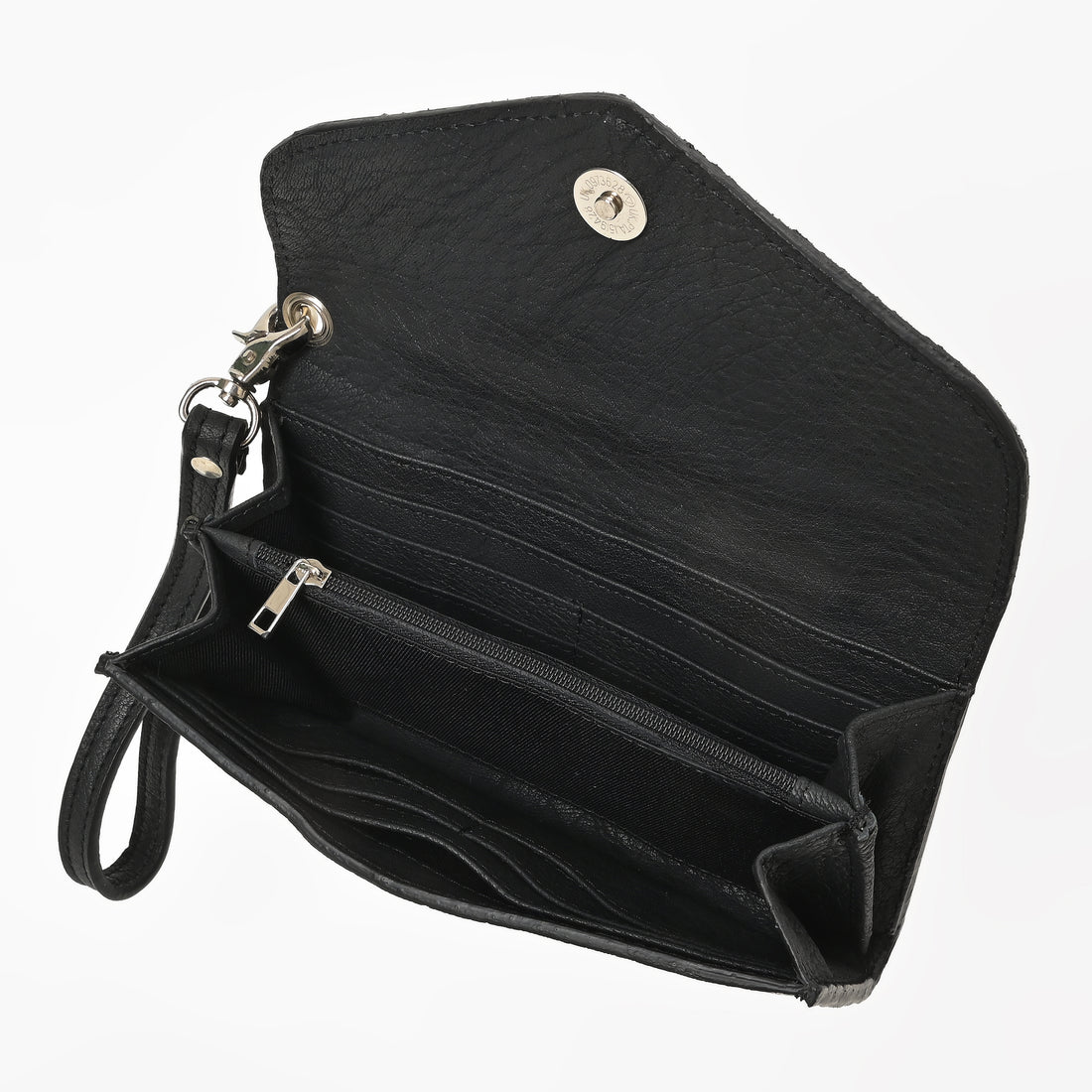 Hair-On Leather Clutch Wallet – Cowhide Wristlet Wallet for Women