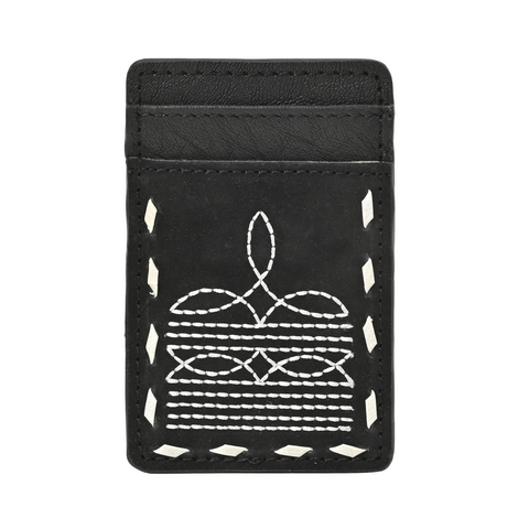Ranger Stitch Leather Cardholder Wallet – Slim Handmade Leather Card Holder