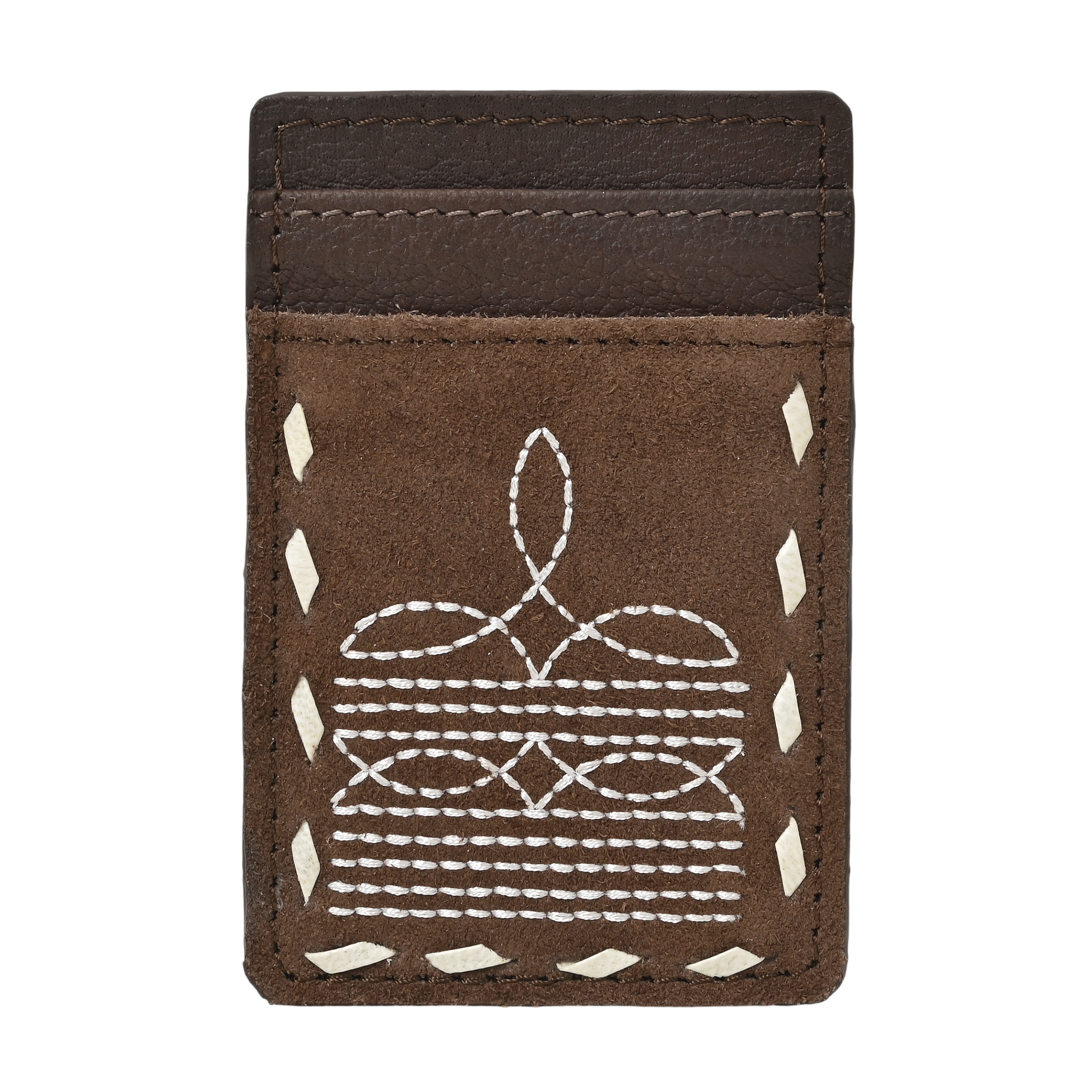 Ranger Stitch Leather Cardholder Wallet – Slim Handmade Leather Card Holder