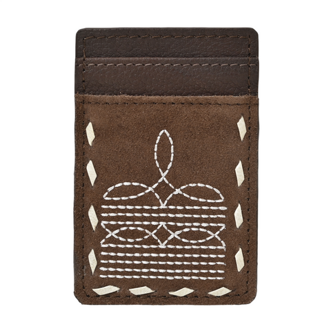 Ranger Stitch Leather Cardholder Wallet – Slim Handmade Leather Card Holder