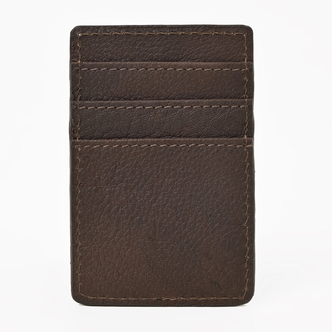 Ranger Stitch Leather Cardholder Wallet – Slim Handmade Leather Card Holder
