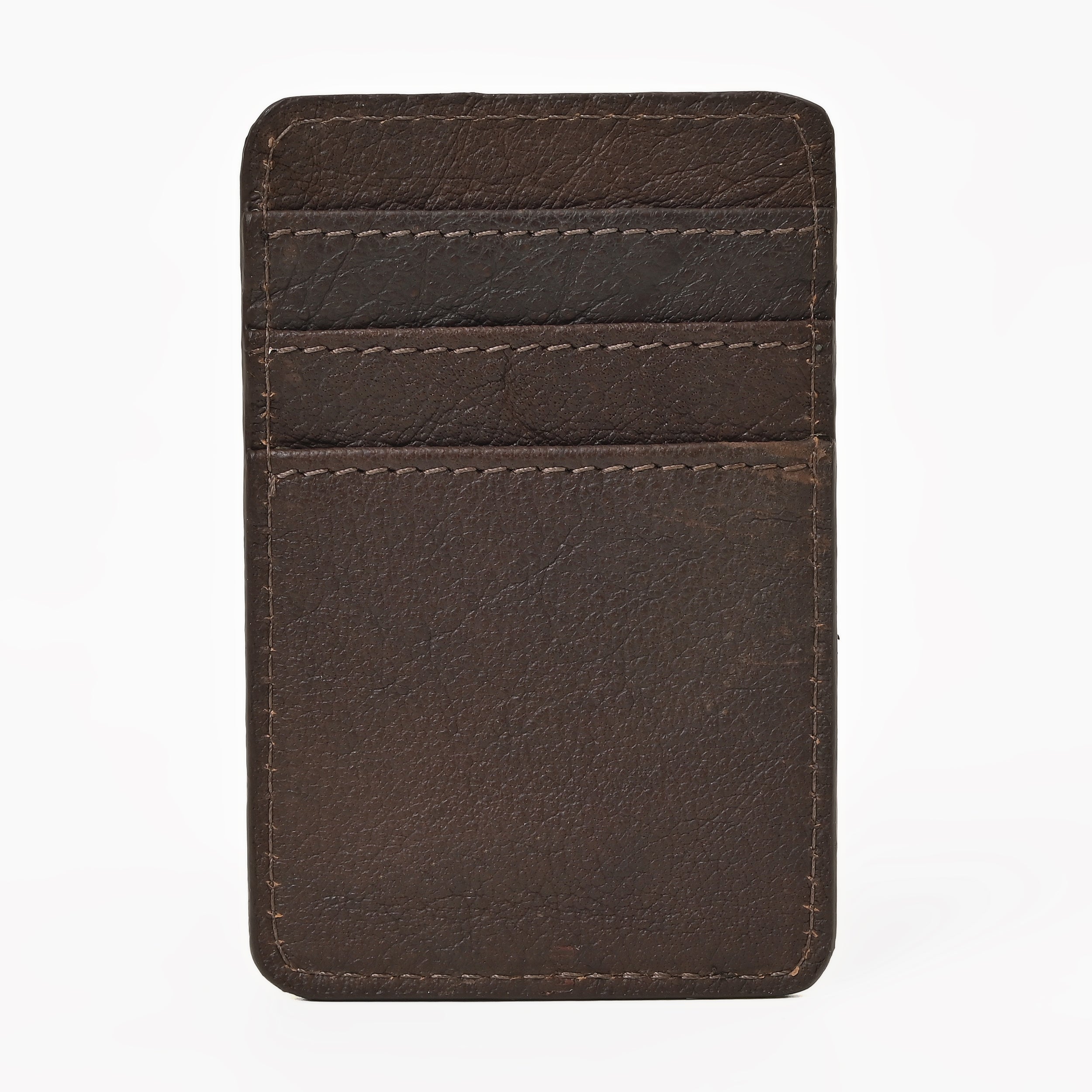Western Cowhide Leather Cardholder – Slim Hair-On Leather Wallet