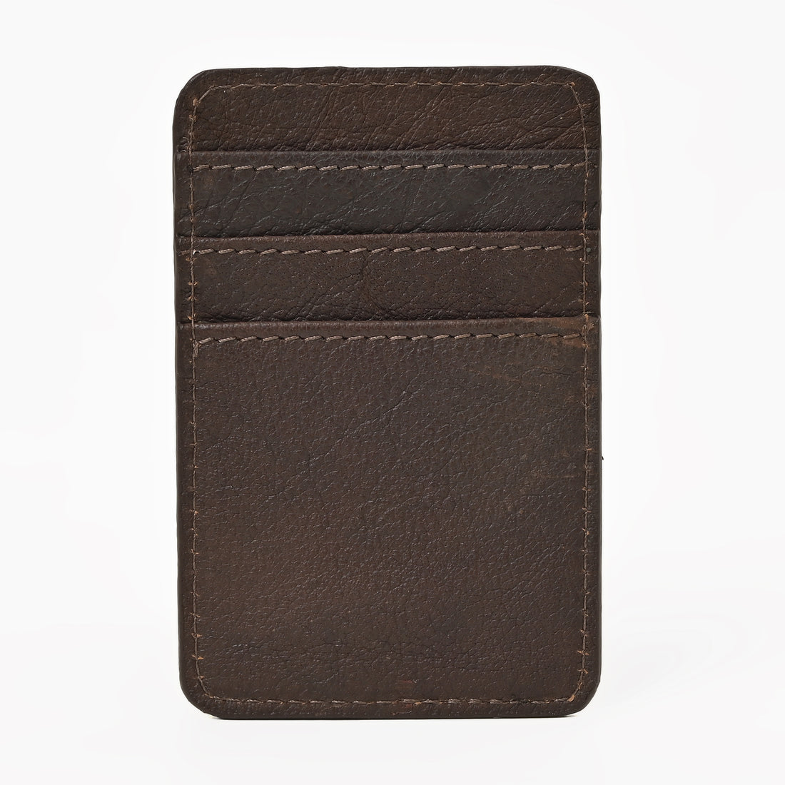 Western Cowhide Leather Cardholder – Slim Hair-On Leather Wallet