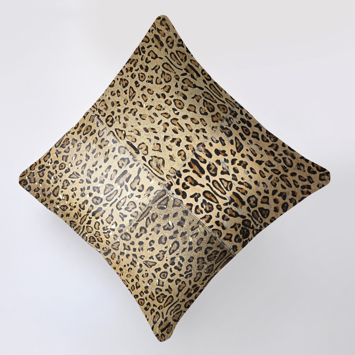 Safari Print Cowhide Cushion Cover