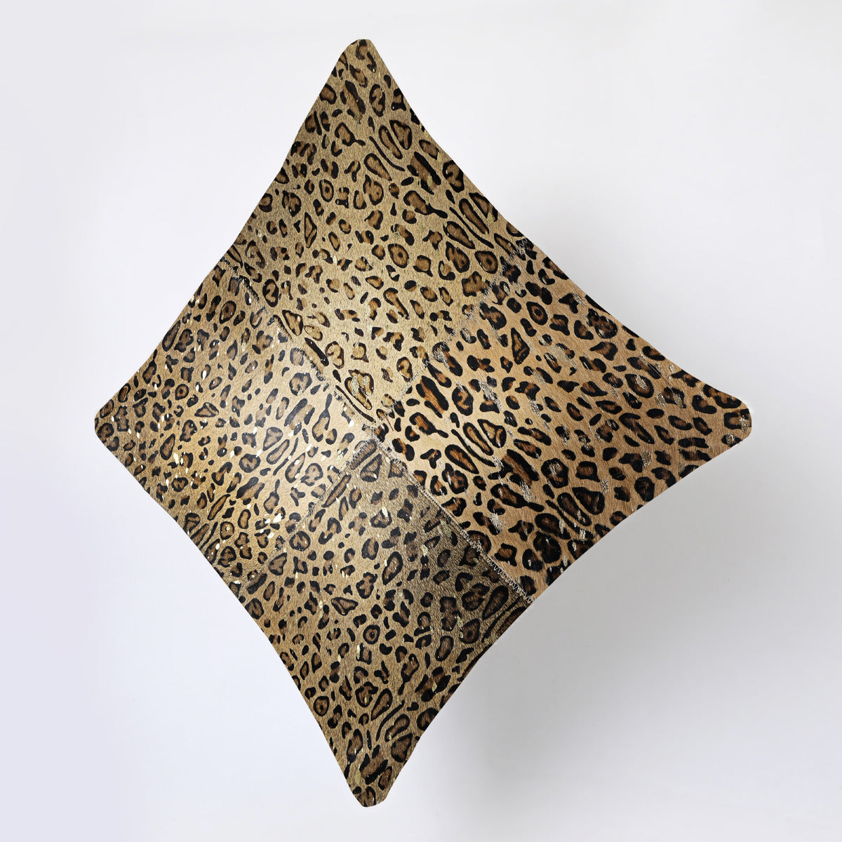 Safari Print Cowhide Cushion Cover