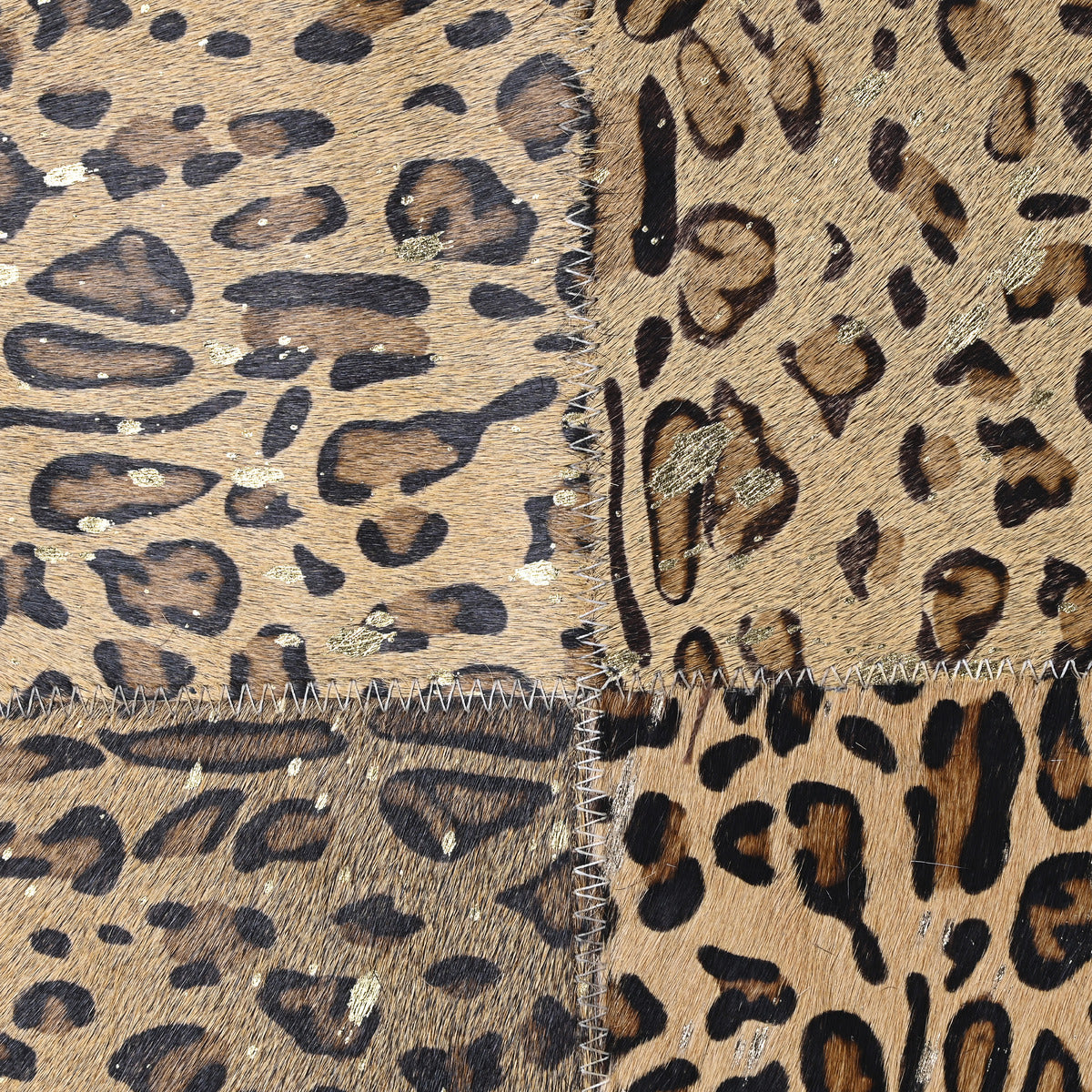 Safari Print Cowhide Cushion Cover