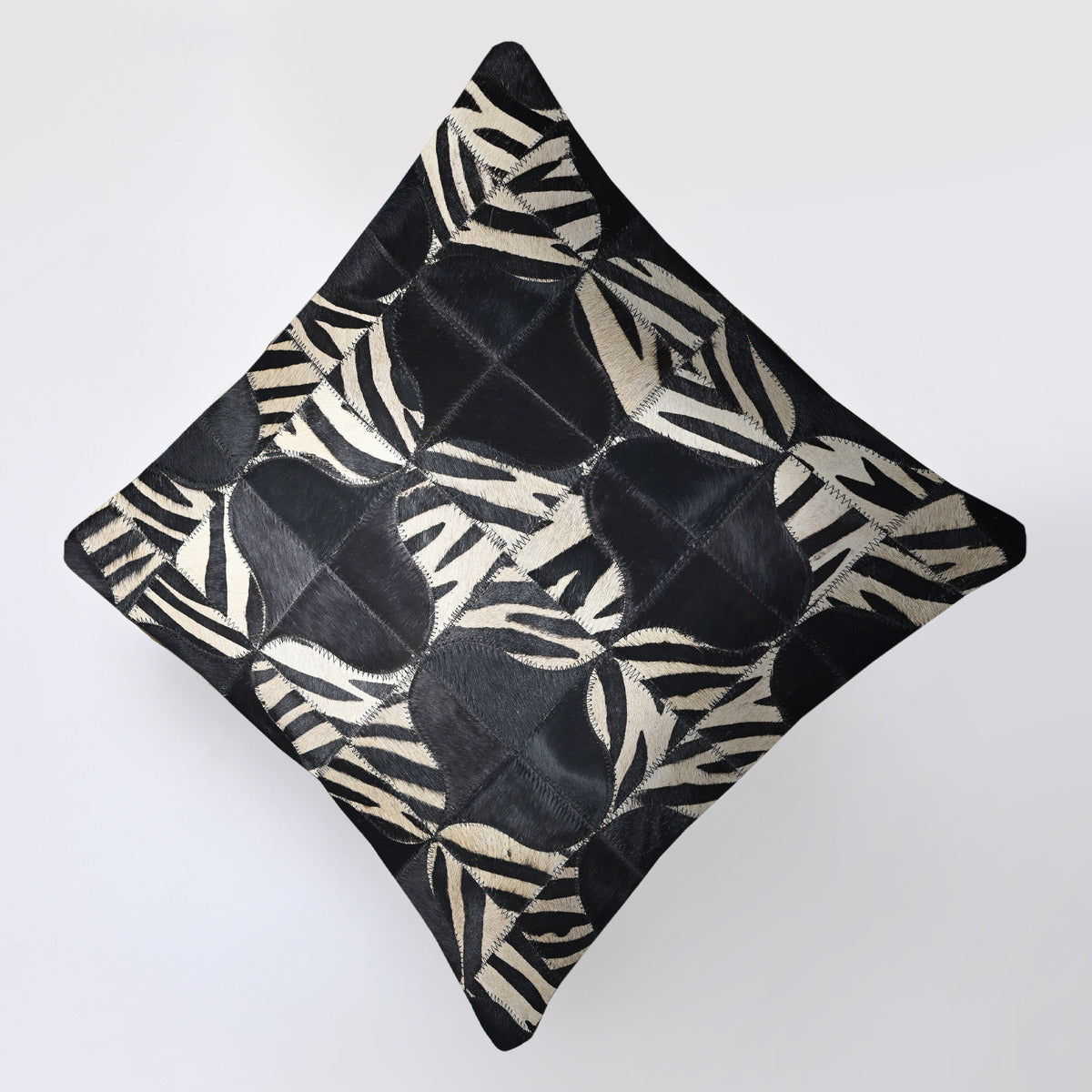 Zebra Black Pillow Cover