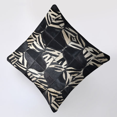 Zebra Black Pillow Cover