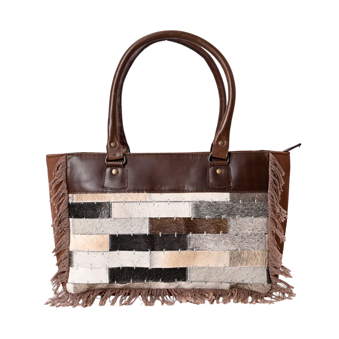 Brown Wall Small Weekender Bag – Cowhide Hairon Leather