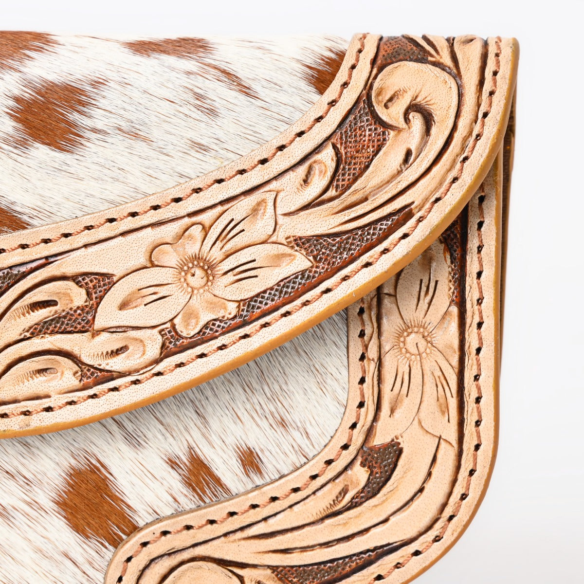 Ally Chick Handtooled Cowhide Clutch
