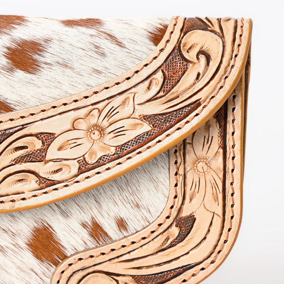 Ally Chick Handtooled Cowhide Clutch