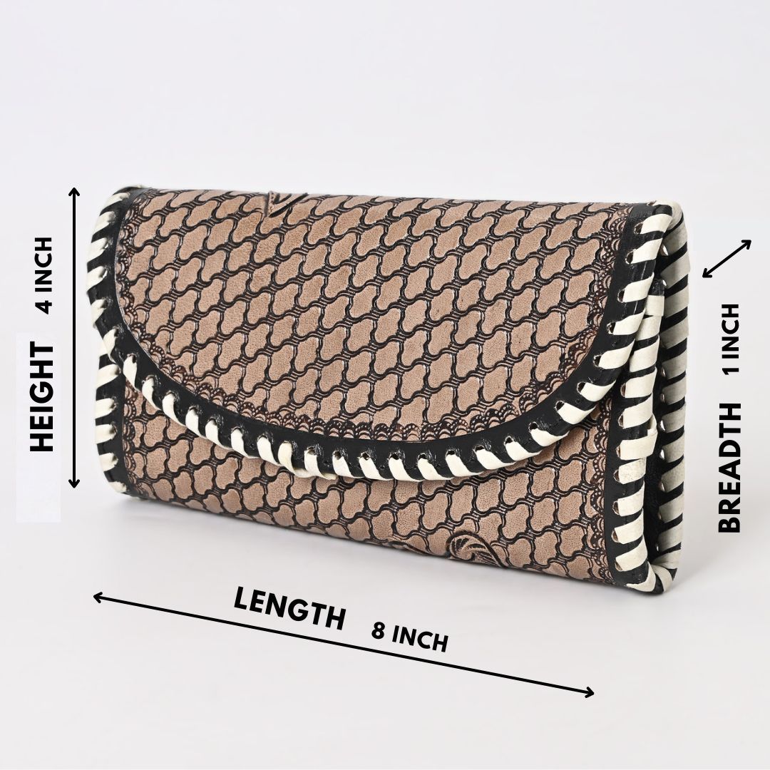 Carmen Knitted Tooled Wallet