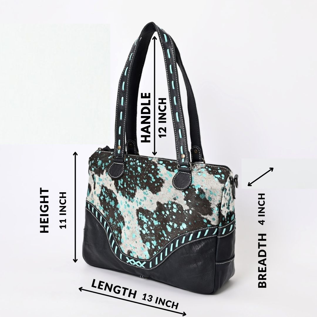 Turquoise Sprinkle Messenger Bag