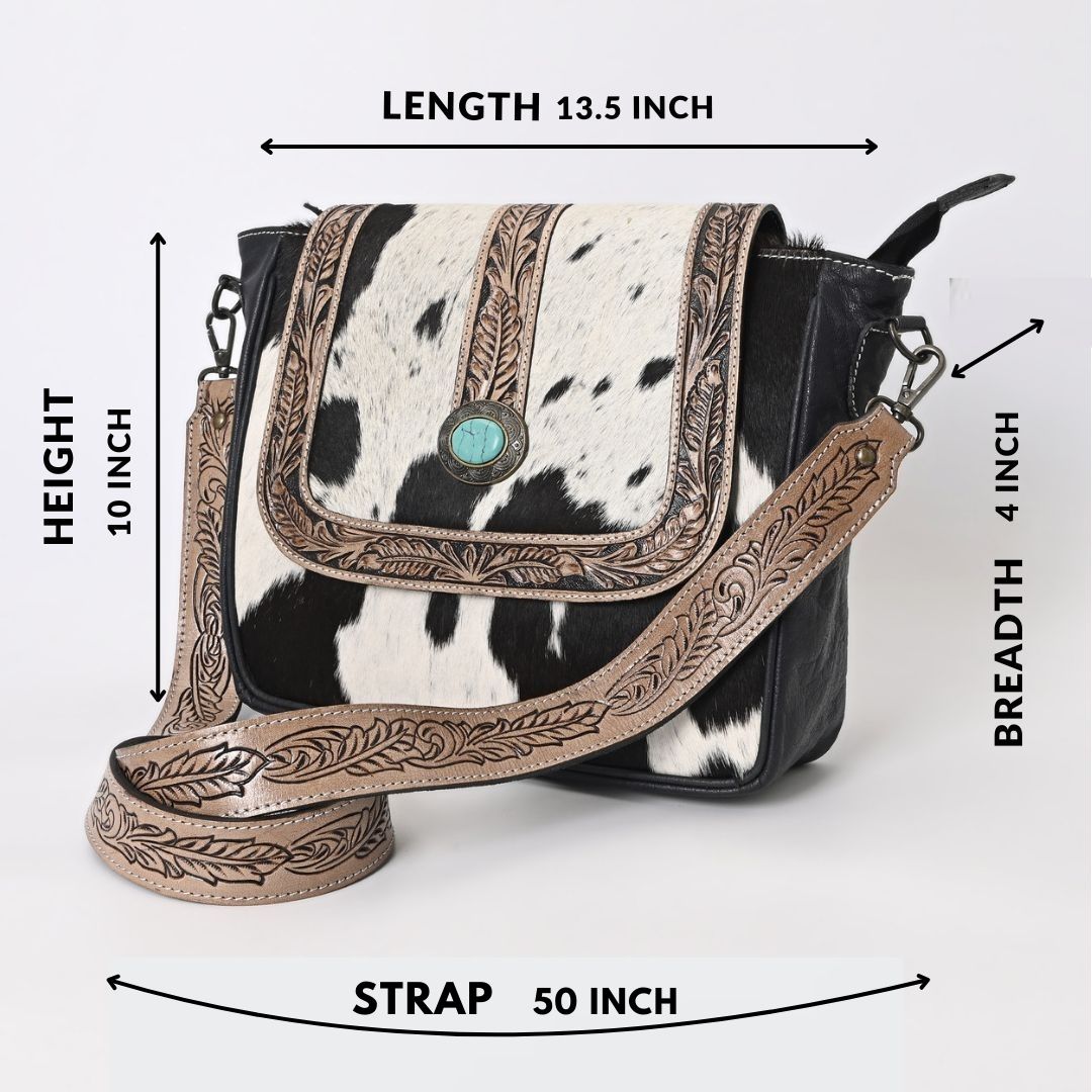 Accent Waves Hand Tooled Bag