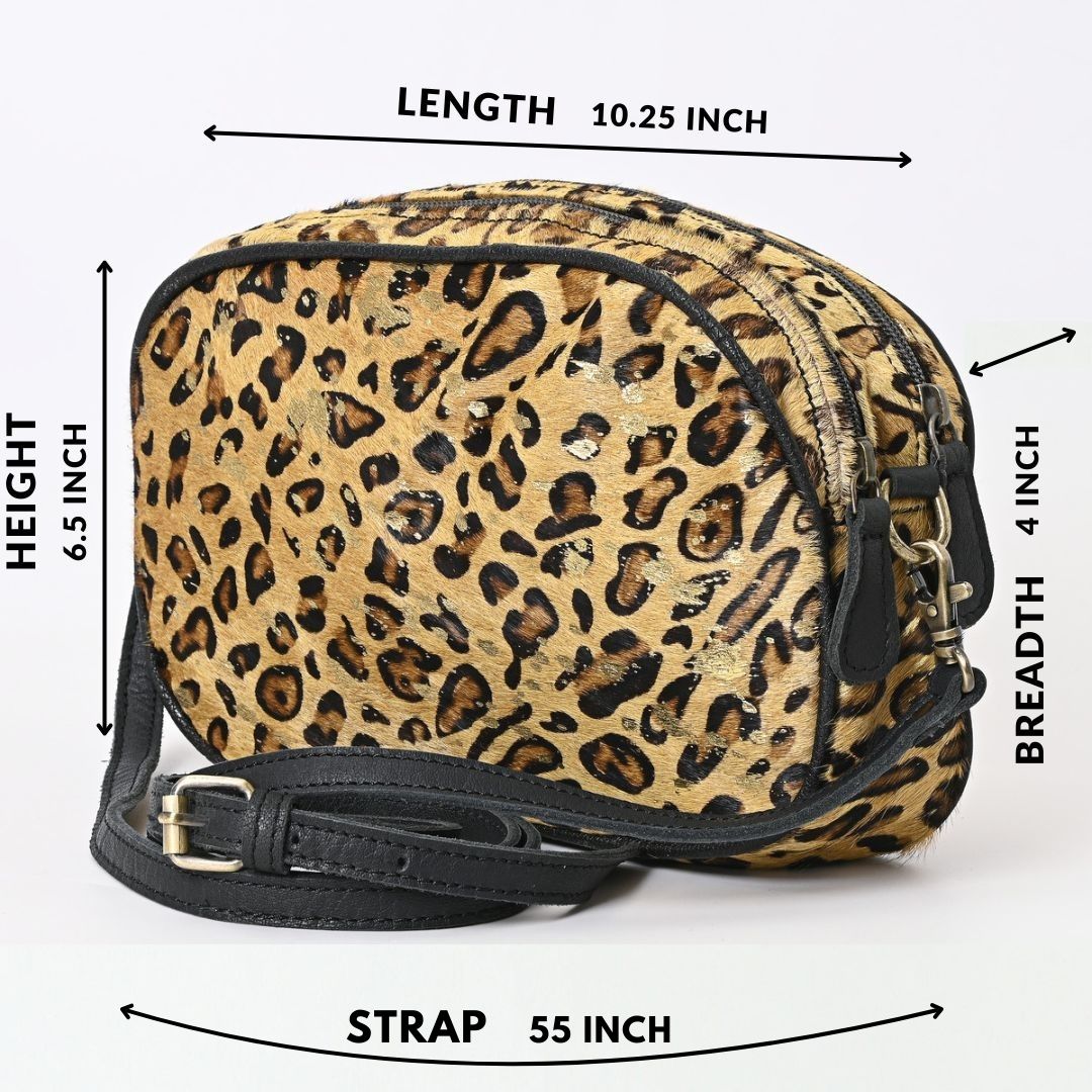 Brown Panther Pouch Bag