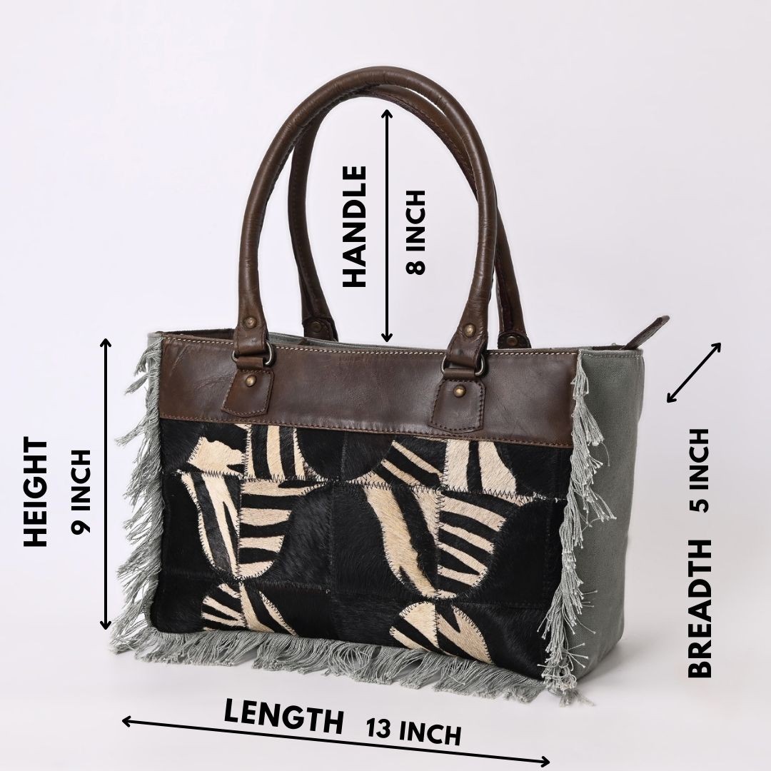Prism Zebra Canvas Bag