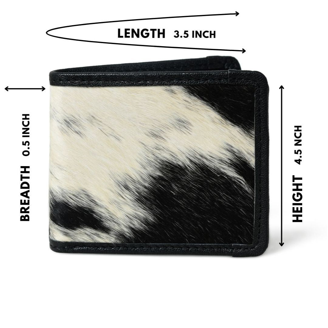 Twofold Cowhide Mens Wallet Black