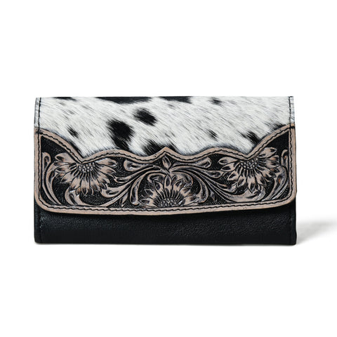 Sundown Stash – Western Cowhide Leather Wallet