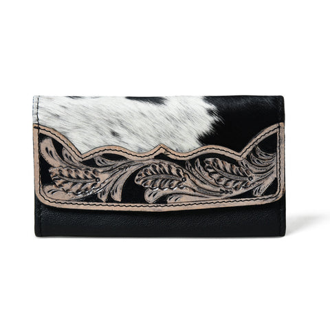 Sundown Stash – Western Cowhide Leather Wallet