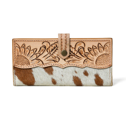 Wild West Wallet – Western Cowhide Leather Wallet